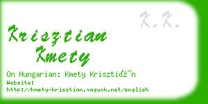 krisztian kmety business card